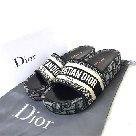 dior slippers white|christian Dior sliders women.